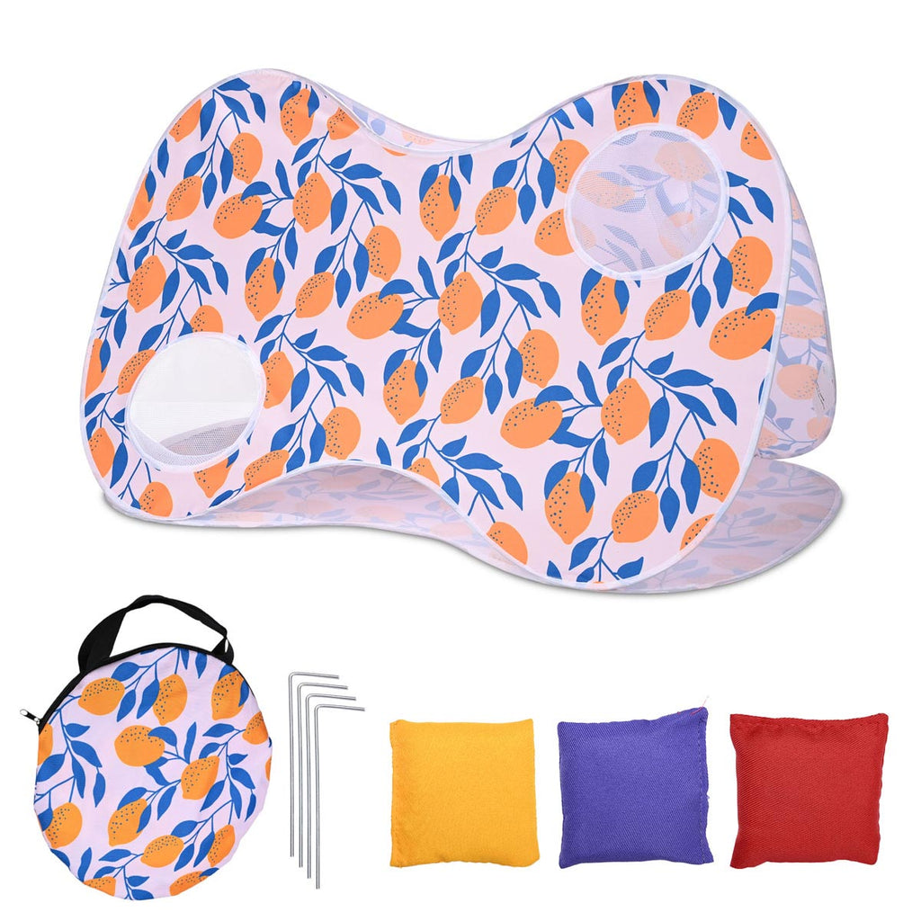 Yescom Popup Outdoor Bag Toss Game Billboard & 3 Bean Bags