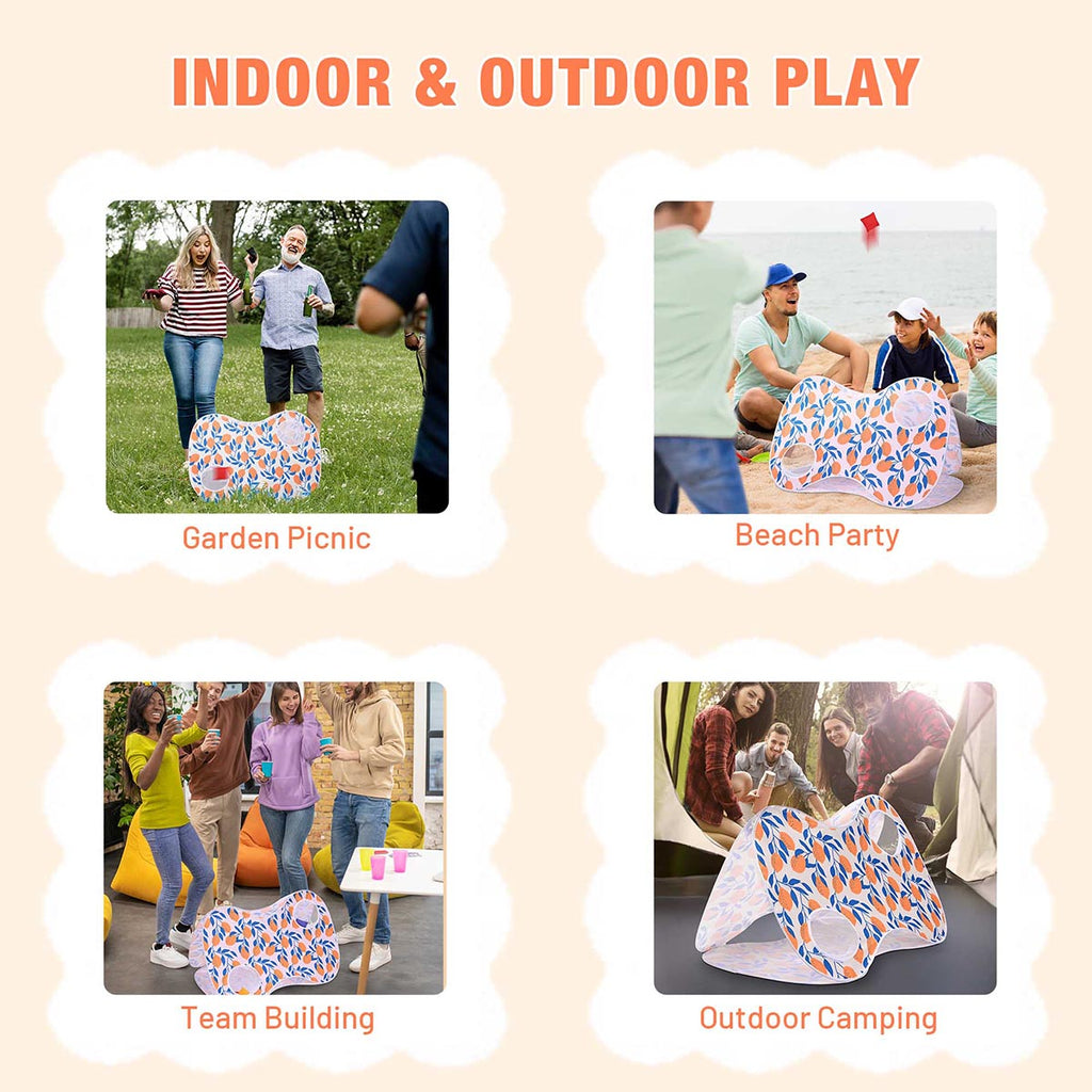 Yescom Popup Outdoor Bag Toss Game Billboard & 3 Bean Bags