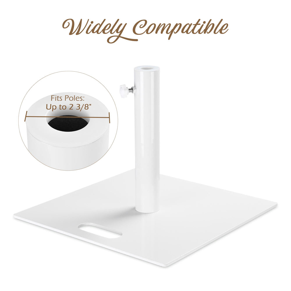 Yescom Outdoor Umbrella Stand with 20" Caddy for D2 3/8" Poles