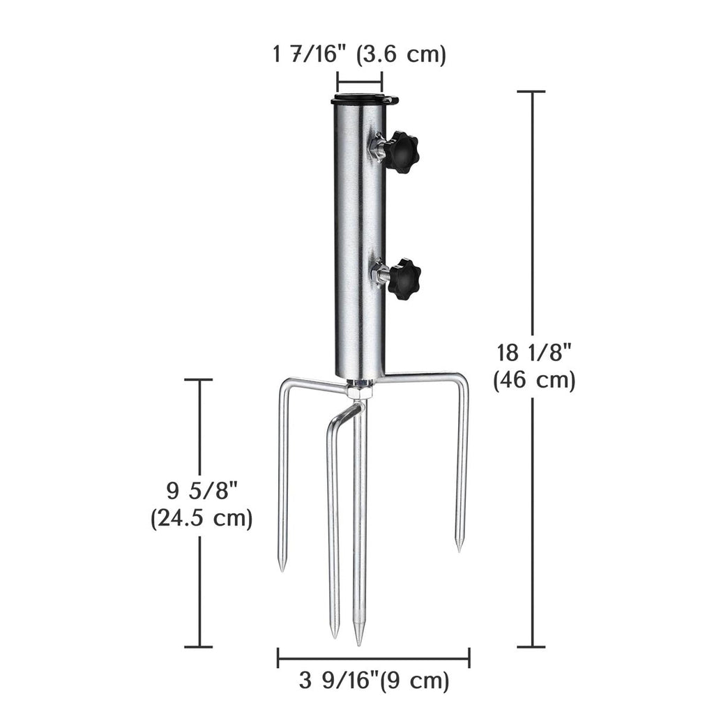 Yescom Pool Patio Umbrella Clamp 1 1/2" Holds Pole D7/8" to D1 1/4"