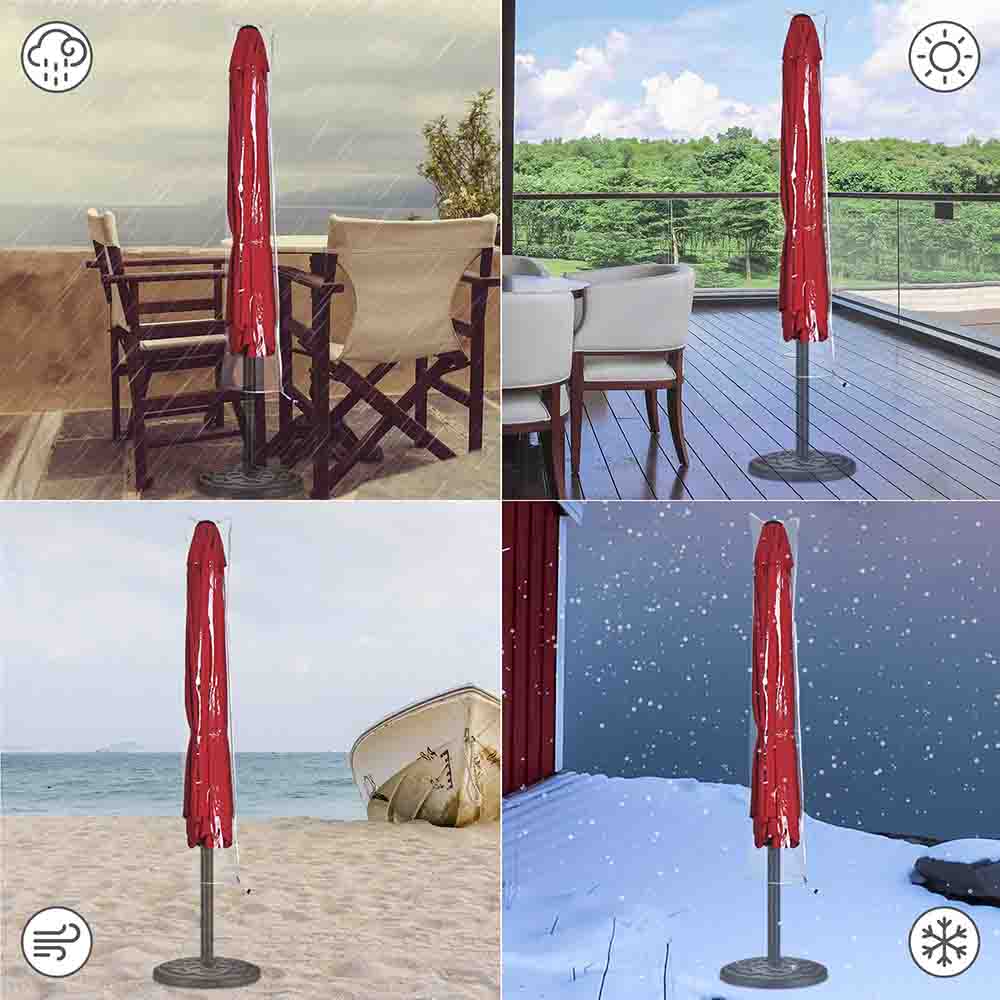 Yescom Waterproof PVC Patio Outdoor Umbrella Cover Bag 8-9ft