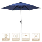 Yescom 7.5ft Patio Umbrella Crank and Tilt 6-Rib