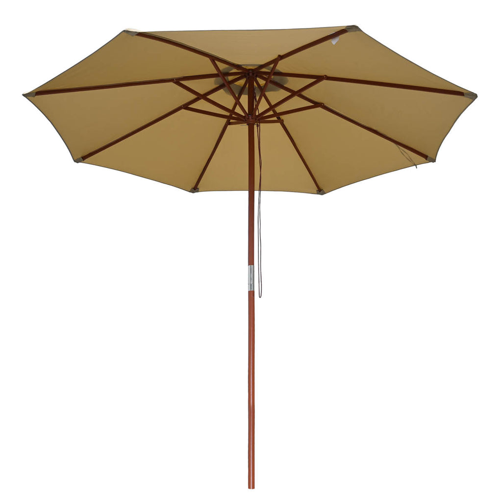 Yescom Custom Patio Umbrellas for Restaurant, Cafe - 9ft Wooden