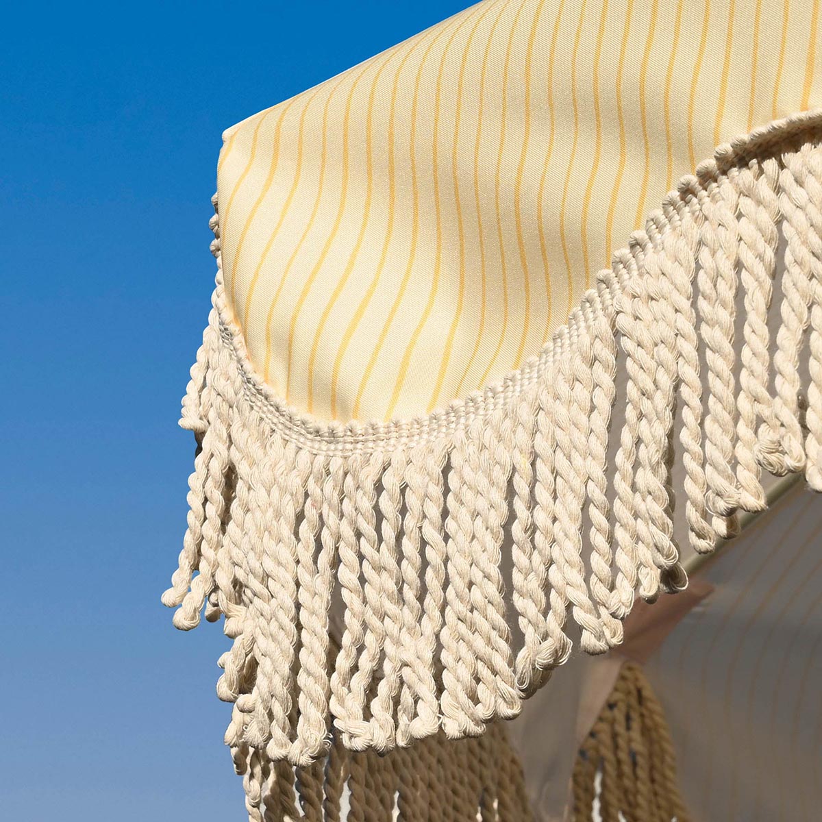 Yescom 6ft Fringe Patio Beach Umbrella with Corkscrew Anchor