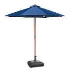 Yescom 9ft Wood Patio Umbrella with Base & Wheels