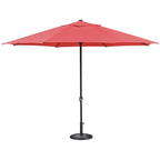 Yescom 13ft 8-Rib Outdoor Patio Umbrella with Base
