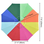 Yescom 8' Outdoor Market Umbrella Replacement Canopy Color Optional
