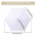 Yescom 9' 6-Rib Outdoor Patio Umbrella Replacement Canopy Multiple Colors