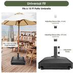 Yescom Outdoor Umbrella Weight with Wheels 88-143 lbs