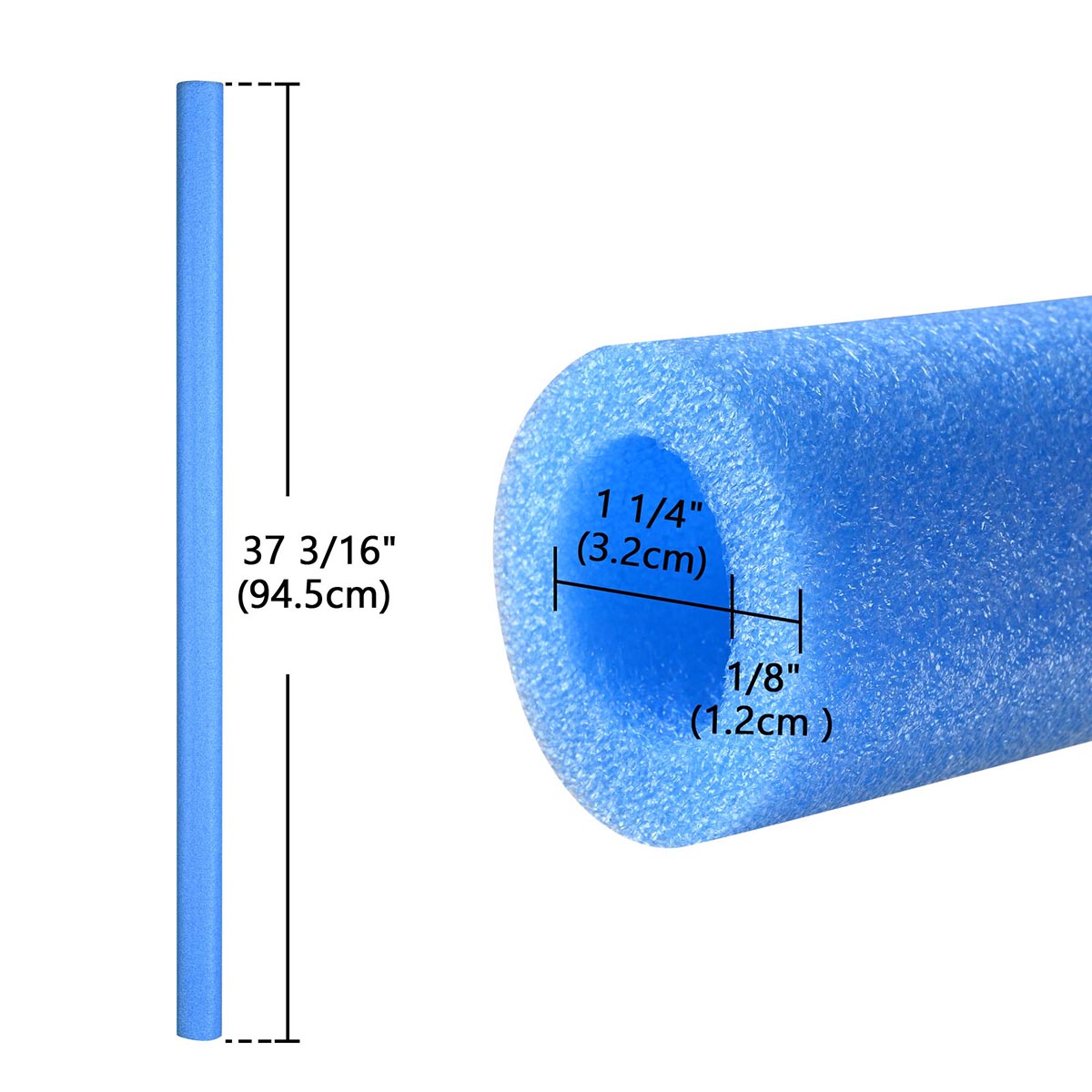 Yescom 12 Pack 37" Trampoline Pole Foam Sleeves - Fits 1.26" Pole