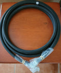 0 AWG Stranded Copper Power Cable with 1/2" connectors both ends, black, 40 inch long