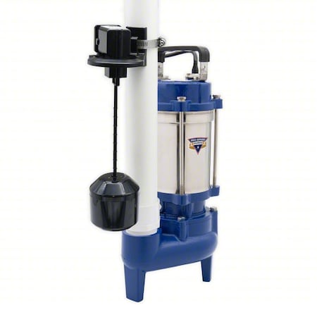 SewageEjectorPump,10ft,0.4hp,115VAC