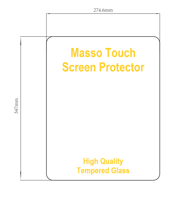MASSO G3 Touch Tempered Glass Screen Protector