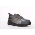 Men's Composite Toe Athletic Shoe, Gray/Orange, 7 1/2, D, MIDSPWGR