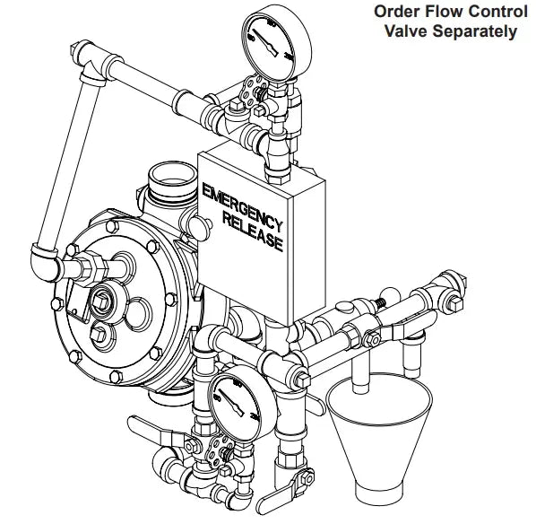 TR 4" Conv Flow Control Valve Galvanized Fire Safety
