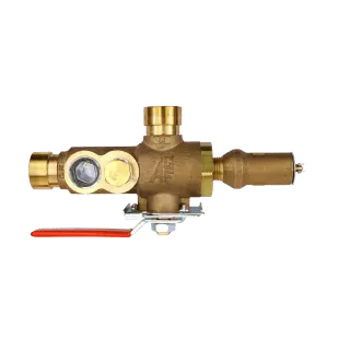 Tr 2" Conventional Flow Control Reducing Angle Brass Valve