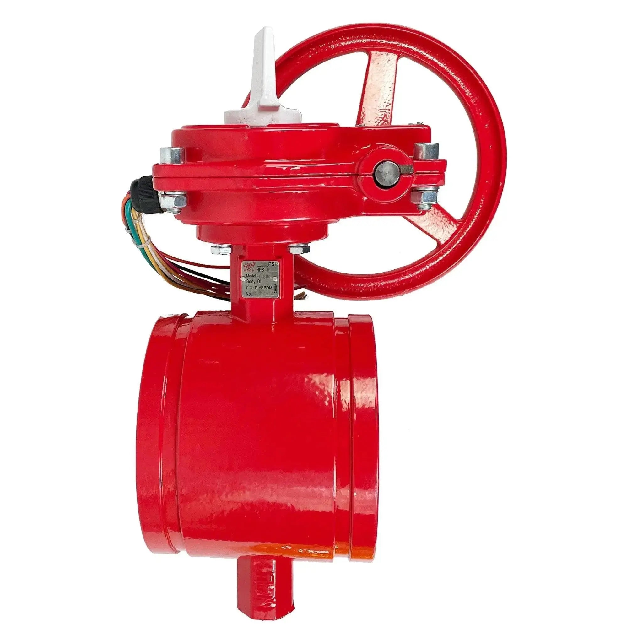 Grooved UL FM Certified Butterfly Valve With Switch Closed for Fire Protection Systems