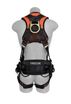 Frontline 100CTB Combat Construction Full Body Harness with Tongue Buckle Legs and Trauma Straps S