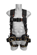 Frontline 100CTB Combat Construction Full Body Harness with Tongue Buckle Legs and Trauma Straps M/L