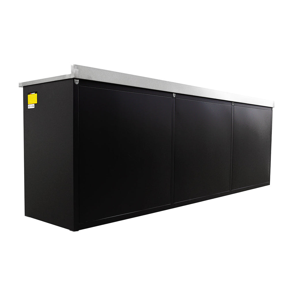 10ft 25-Drawer Storage Workbench with Wheels