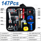 147 PCS Watch Repair Kit Watchmaker Back Case Remover Opener Link Pin Spring Bar