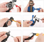 147 PCS Watch Repair Kit Watchmaker Back Case Remover Opener Link Pin Spring Bar