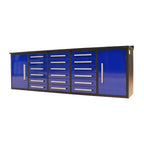 10ft Garage Storage Cabinet with 18 Drawers & 2 Cabinets