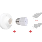 Yescom Light Bulb Plug Adapter Convert E26/E27 to 2/3-Prong Outlet 2ct/pk