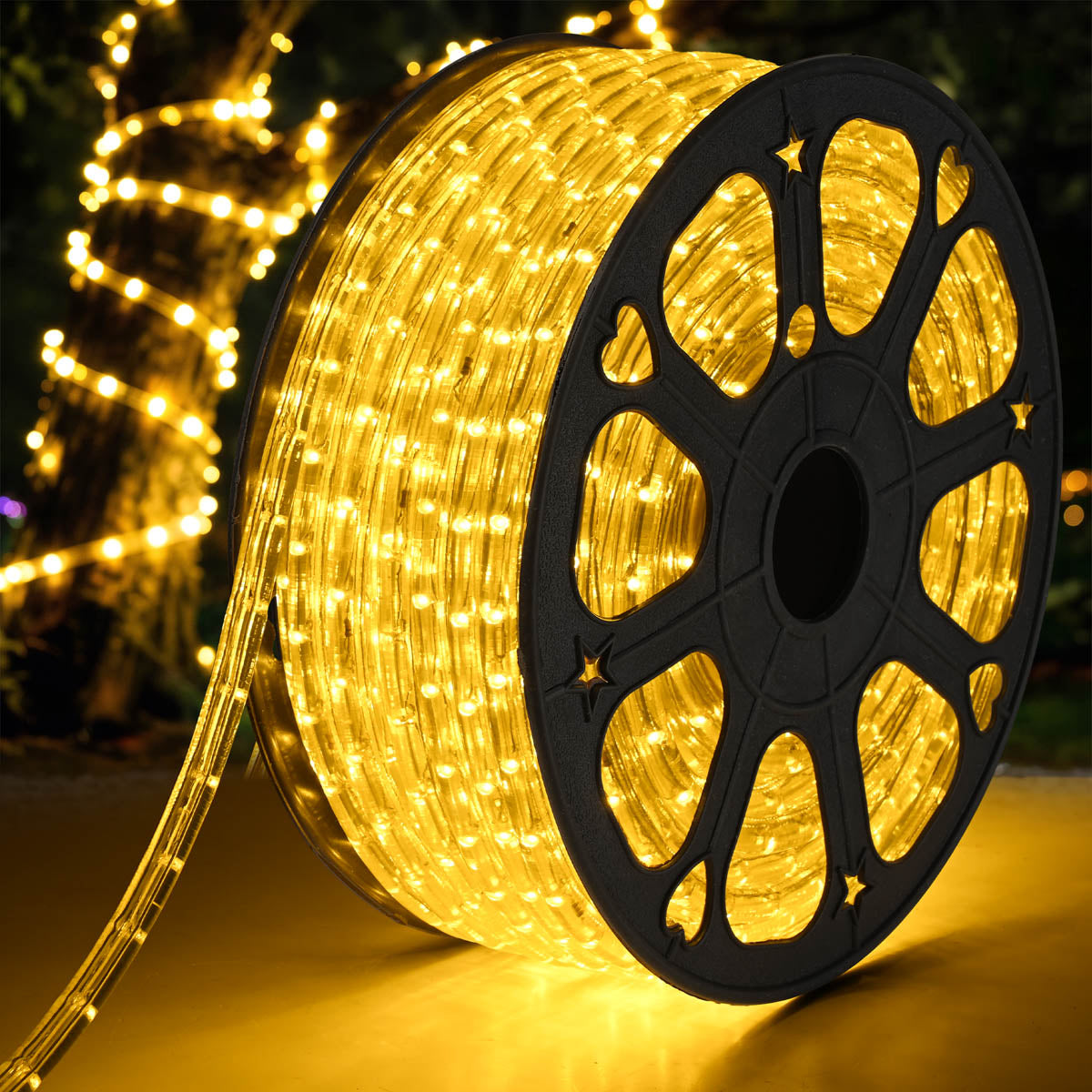 Yescom LumeVine Commercial Rope Light - 120V, 1/2"(13mm), Warm White