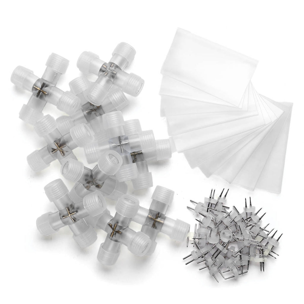 DELight Rope Light Connectors for LED 120V 2 Pin 13mm