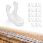 Yescom PVC Christmas Lighting Wall-Mounting Clips 1/2" 50 Pcs