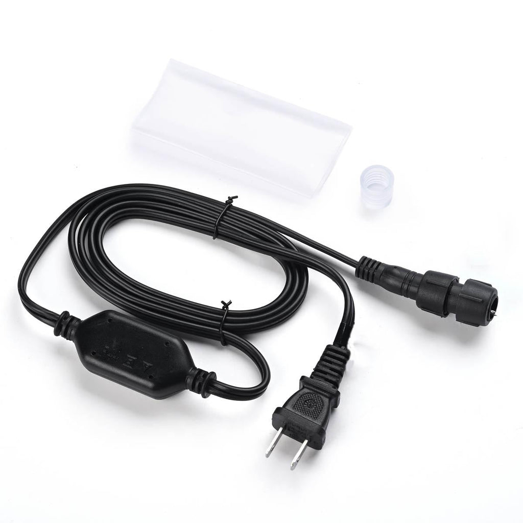 Yescom Adapter for LED Rope Light 120V 2 Pin 13mm