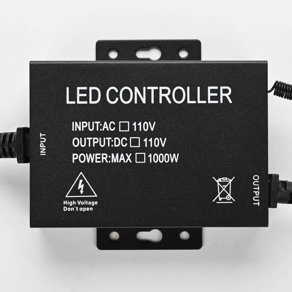 Yescom 110V LED Controller & RF Remote for Neon Rope Light 2700K