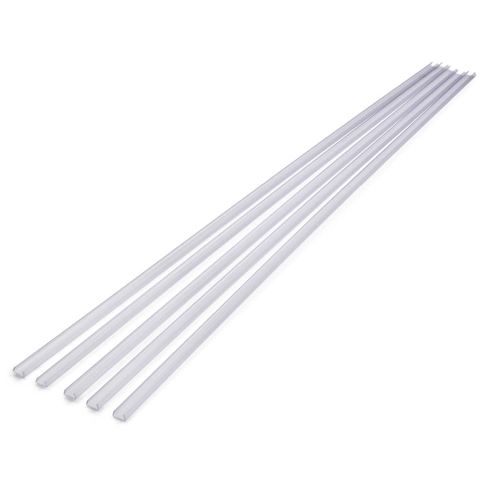 Yescom 3ft 9/16in. Plastic U-Channels Set(5) - For 2700K Neon Rope Lights