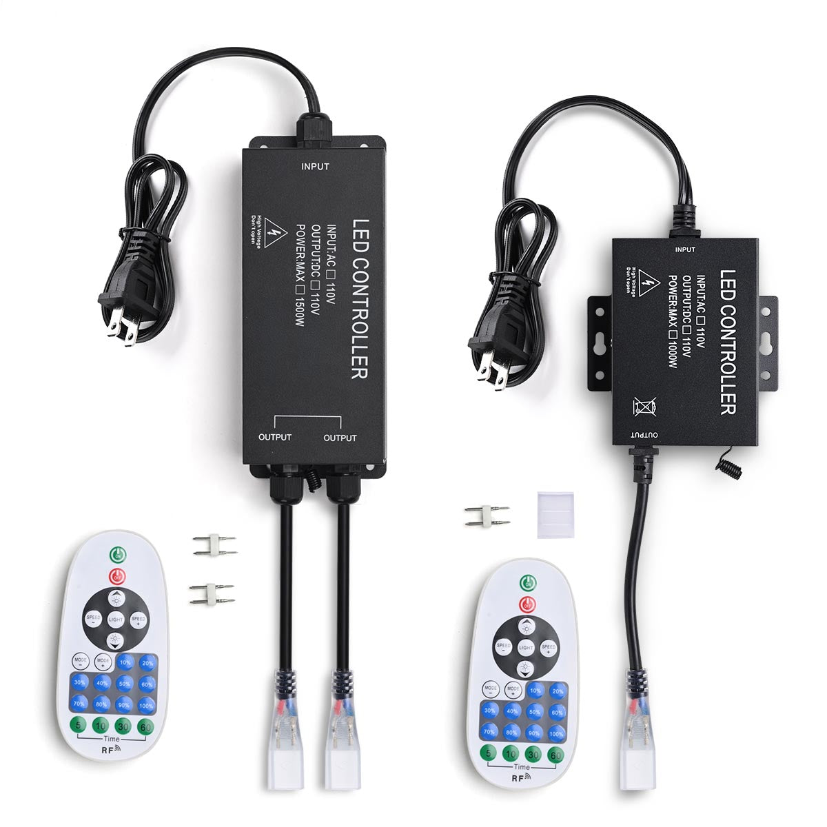 Yescom 110V LED Controller & RF Remote for Neon Rope Light 2700K