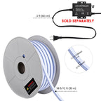 Yescom BiLume RGBW Hardwire Neon Rope Light App & RF Control 120V 100ft
