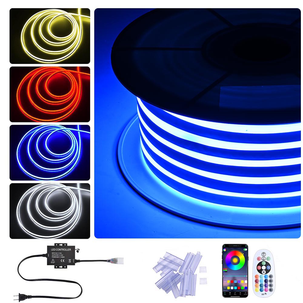 Yescom BiLume RGBW Neon Rope Light App & RF Control 120V Outdoor IP65