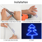 Yescom BiLume RGBW Hardwire Neon Rope Light App & RF Control 120V 100ft