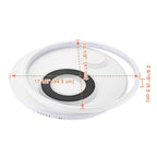 Yescom Modern Circle Ceiling Flush Light with Remote