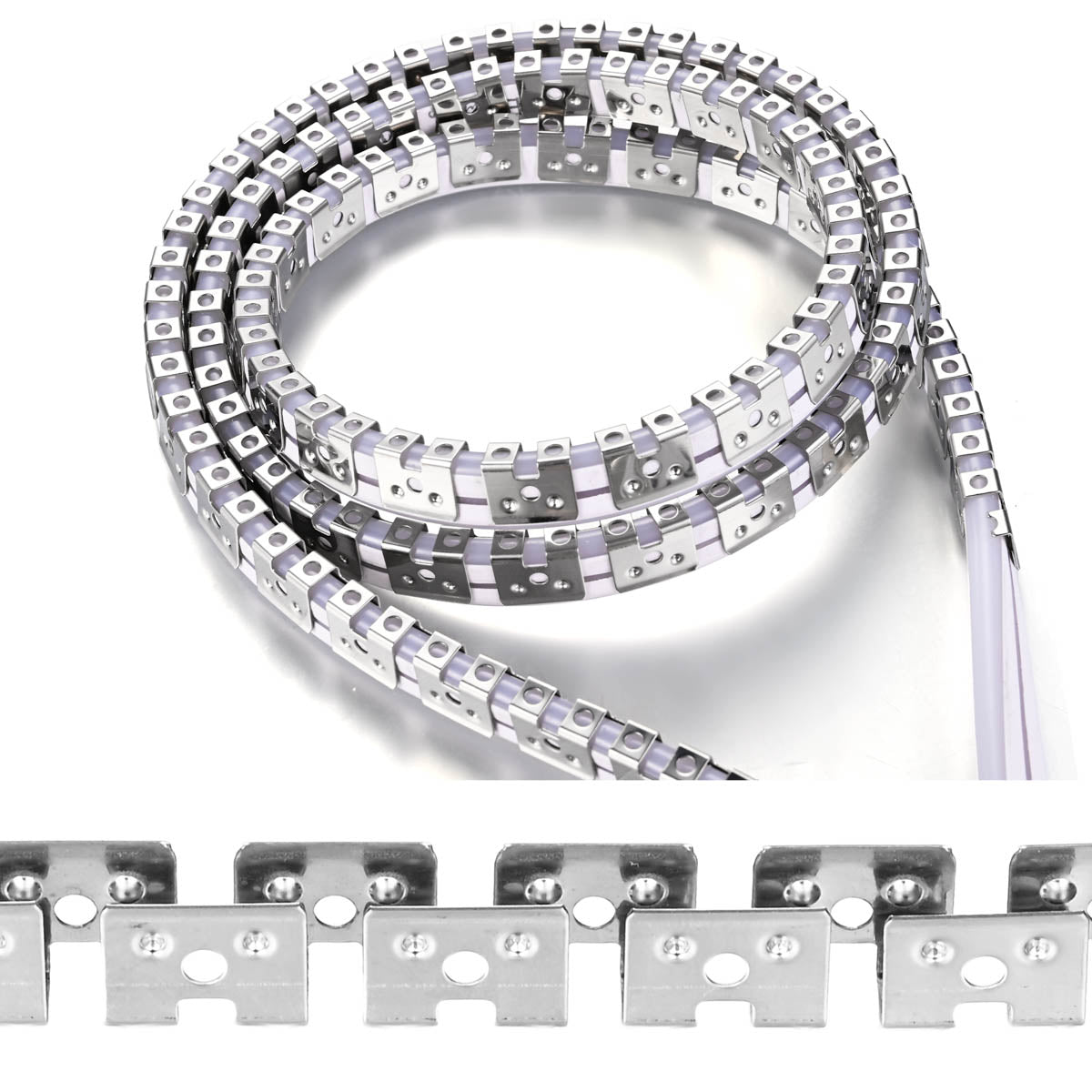 Yescom 328ft 6x12mm Stainless Steel Flexible Clip Channel - For 2700K Neon