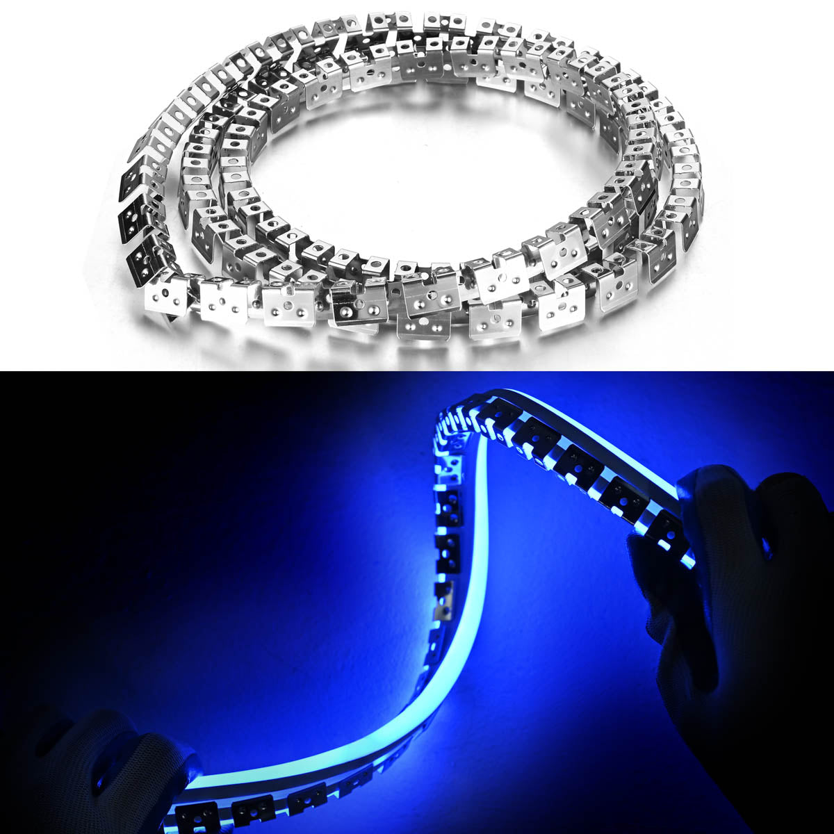 Yescom 328ft 8x11mm Stainless Steel Flexible Clip Channel - For RGBW Neon