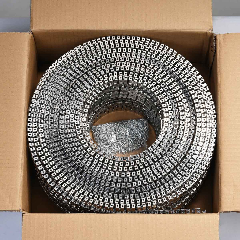 Yescom 328ft 8x11mm Stainless Steel Flexible Clip Channel - For RGBW Neon
