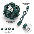 Yescom 110V Commercial String Lights Mini 5mm Xmas Lights 200ft - (4x)50ft