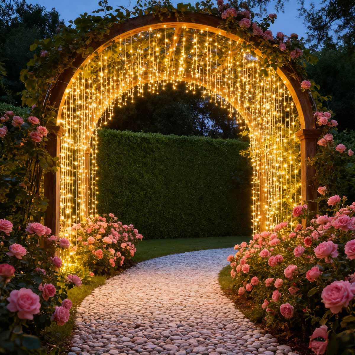 Yescom 110V Commercial String Lights Mini 5mm Xmas Lights 200ft - (4x)50ft