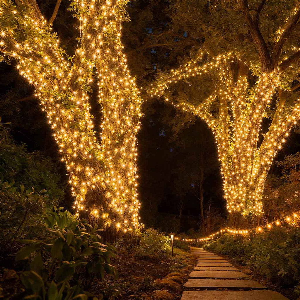 Yescom 110V Commercial String Lights Mini 5mm Xmas Lights 200ft - (4x)50ft