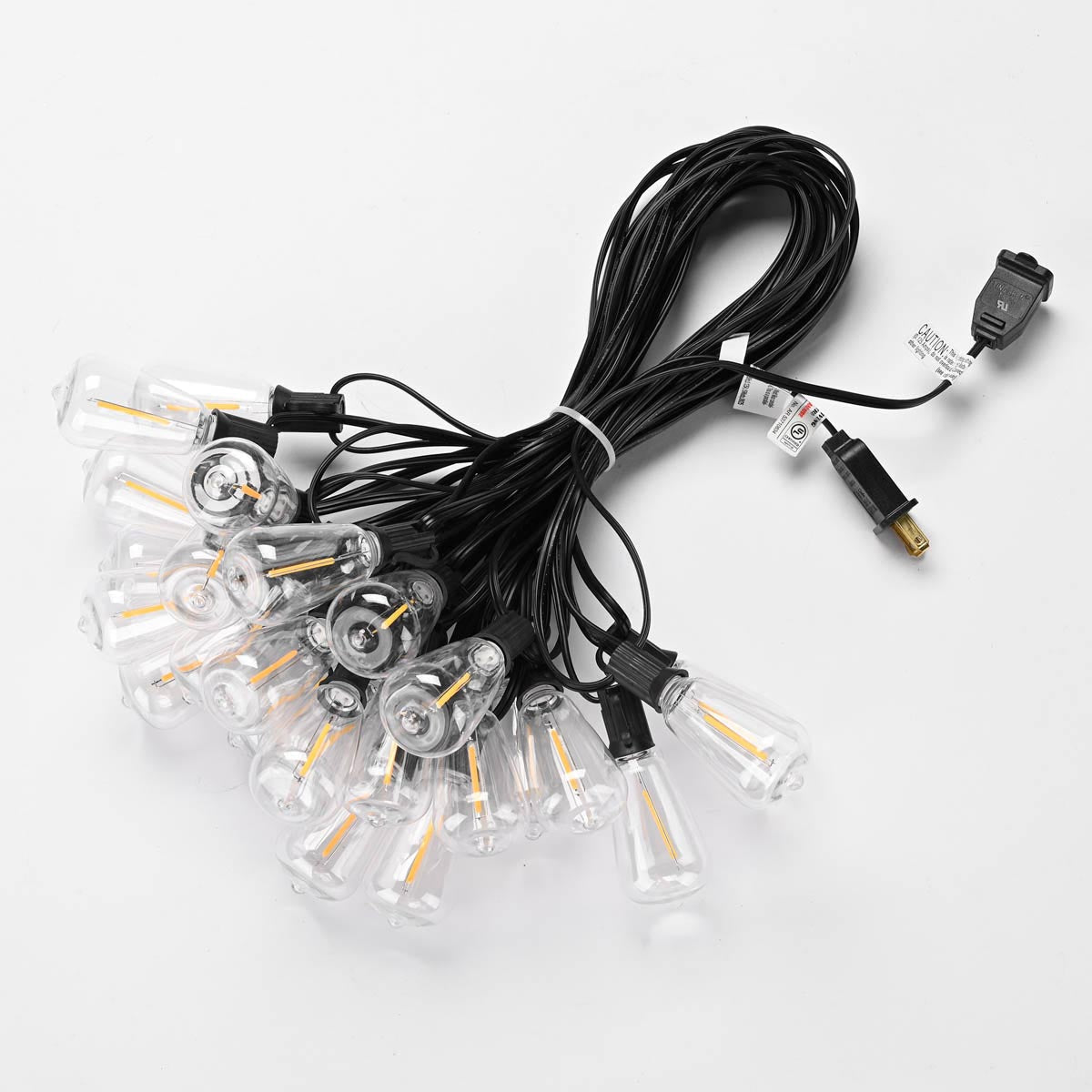 Yescom 120V Commercial String Lights ST38-Bulb 2700K 200ft - (4x)50ft