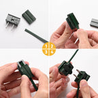 Yescom Christmas Light Connectors Vampire Plug (Male, Female Plug, End Cap) SPT-1