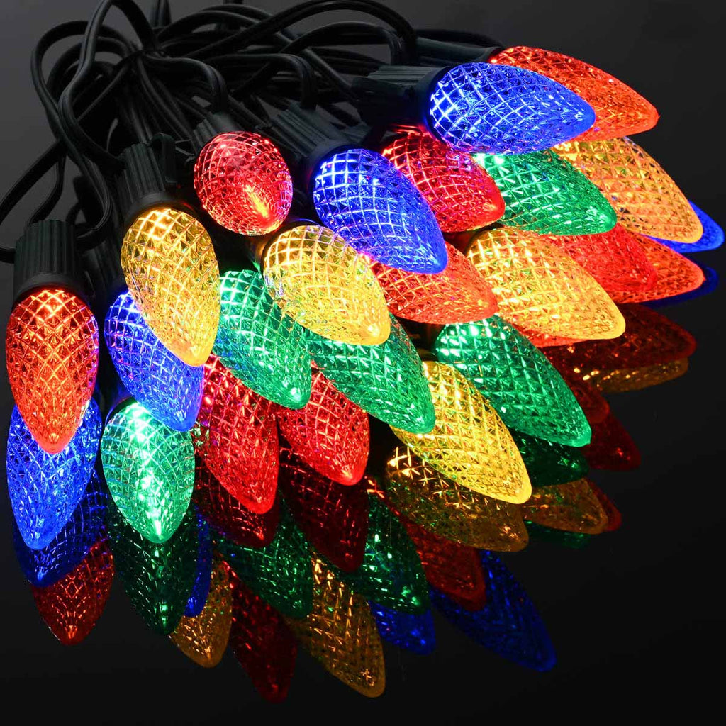 Yescom 100ft Multicolor Outdoor C9 Christmas Light String for Pathway