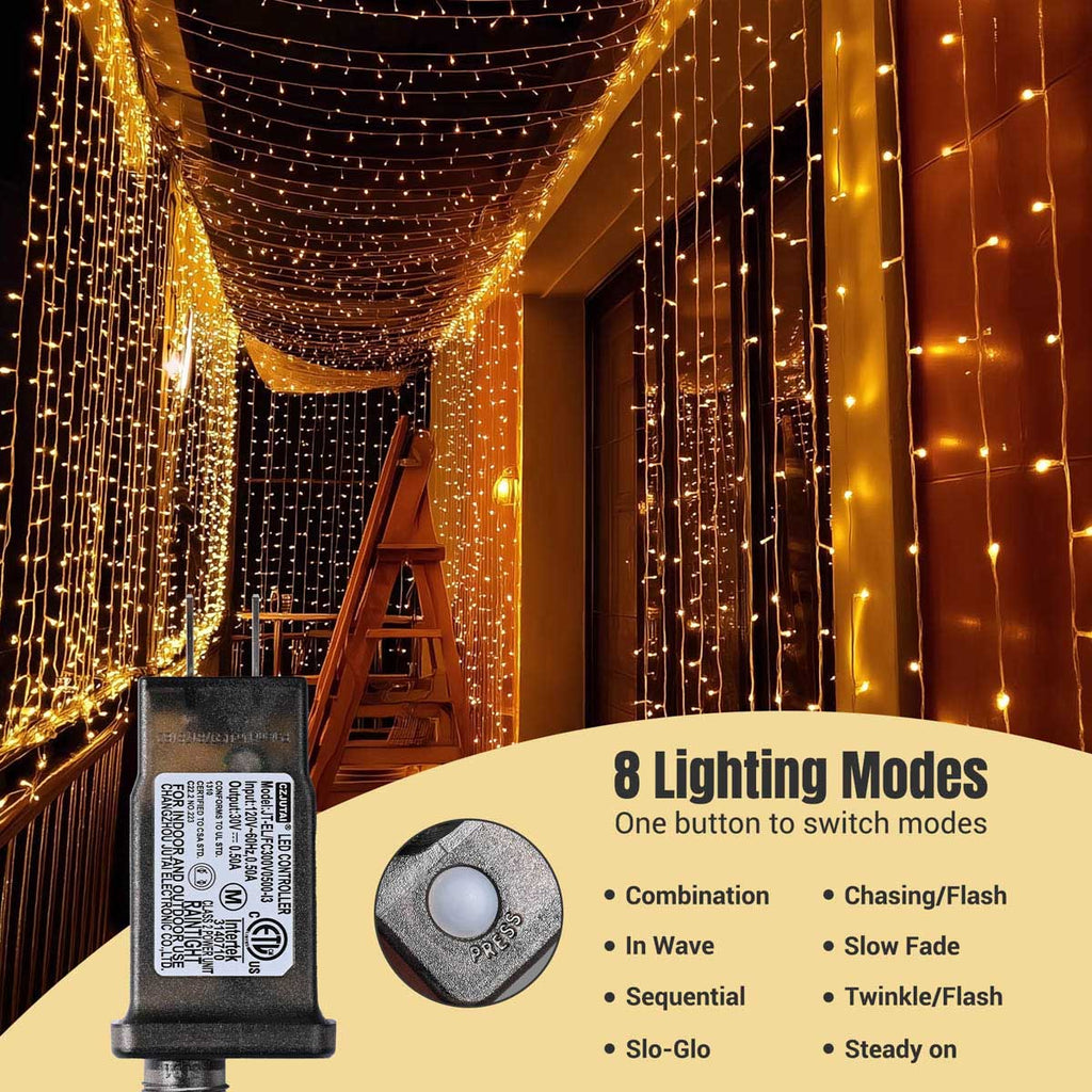 Yescom Commercial Twinkle Curtain String Light 40x10ft (Preorder)