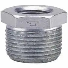 1/2" X 3/8" Galvanized Steel Hex Bushing for Fire Systems